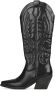 POELMAN CSHN18525-41PPSH westernlaars Zwart Leerlook Cowboy laarzen Dames - Thumbnail 2