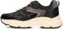 POSH by Poelman AYOKI Dames Sneakers Zwart Met Grijs Combinatie - Thumbnail 2