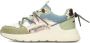 POSH by Poelman CARI Dames Sneakers Groen Met Combinatie - Thumbnail 3