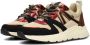 POSH by Poelman CAROCEL Dames Sneakers Beige Met Rood Combinatie - Thumbnail 3
