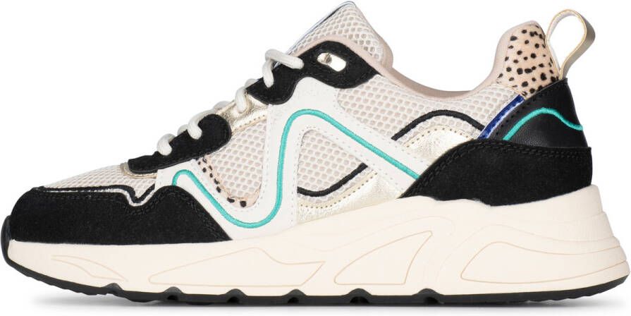 POSH by Poelman CATHY Dames Sneakers Zwart met combinatie - Foto 3
