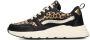 POELMAN zwarte sneakers animalprint Zwart Synthetisch Lage sneakers Dames - Thumbnail 4