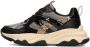 POSH by Poelman GIGI Dames Sneakers Zwart Met Beige - Thumbnail 2