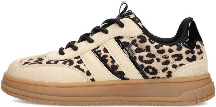 POSH by Poelman Nala sneakers met panterprint beige zwart - Foto 2