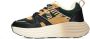 POSH by Poelman WAVY Dames Sneakers Zwart met groene combinatie - Thumbnail 3