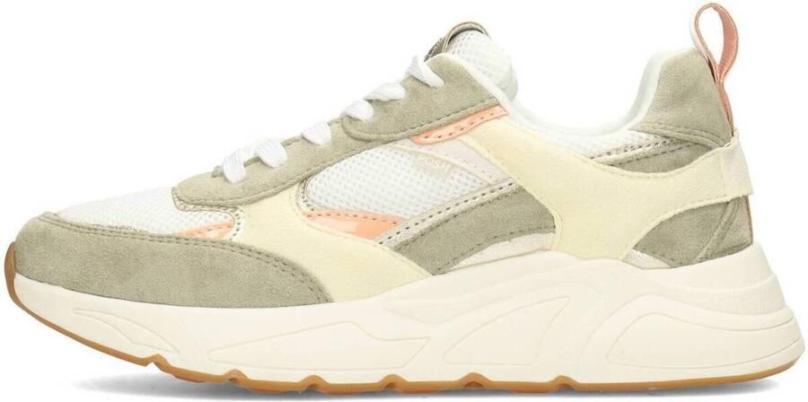 POSH by Poelman CARO Dames Sneakers Wit met groene combinatie - Foto 2