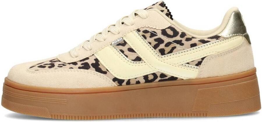 POSH by Poelman GEORGIA Dames Sneakers Bruin met dierenprint - Foto 3