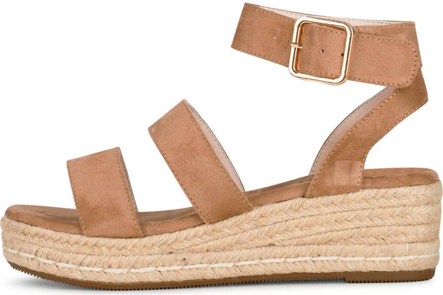 Posh By Poelman Sandalen "JUNE" Damen Plateausandalen