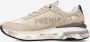 Premiata Beige Mesh Sneakers met Gouden Logo Beige Dames - Thumbnail 3