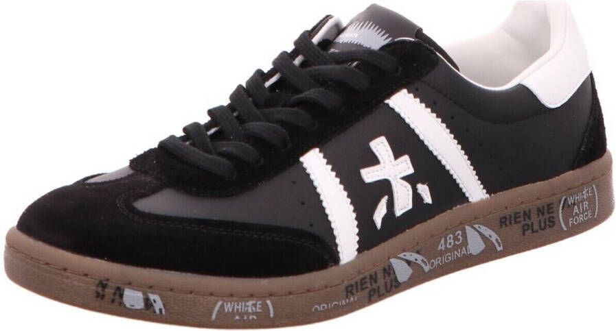 Premiata Zwarte Sneakers met Witte Details Black Heren - Foto 2