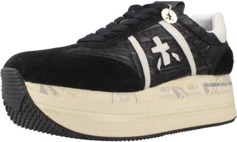 Premiata Zwarte Sneakers met Plateauzool - Foto 3