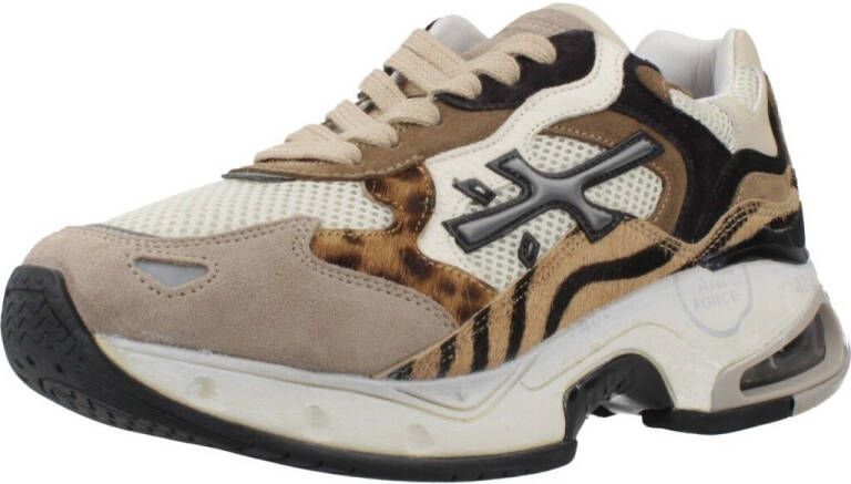 PREMIATA Lage Sneakers Dames Sharky-d Maat: 39 Materiaal: Suède Kleur: Beige - Foto 6