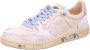 Premiata Witte Sneakers Paneelontwerp Gekreukte Afwerking - Thumbnail 3