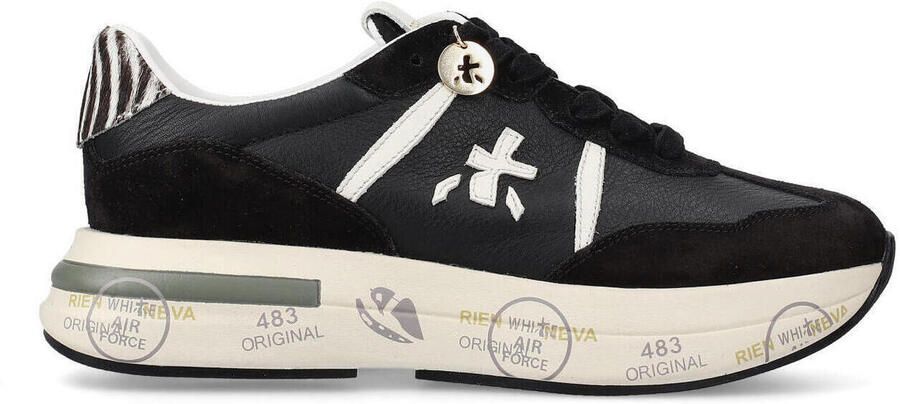 Premiata Zwarte Sneakers met Zebra Detail - Foto 3