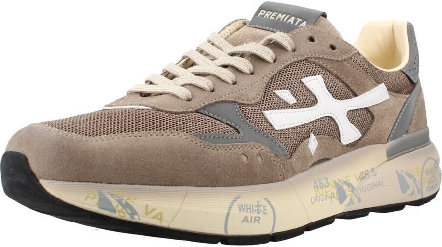 PREMIATA Lage Sneakers Heren Mick Maat: 44 Materiaal: Suède Kleur: Beige - Foto 5