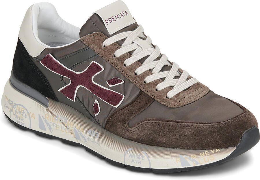 PREMIATA Lage Sneakers Heren Mick Suède Bruin - Foto 6