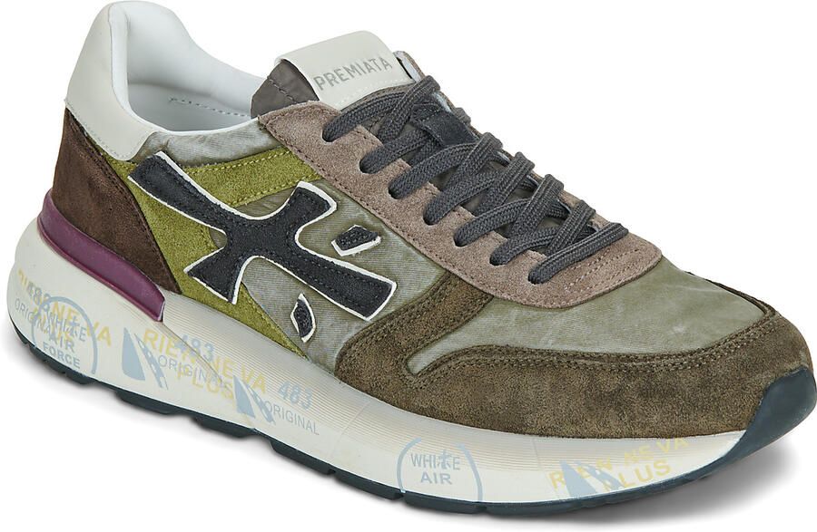 PREMIATA Lage Sneakers Heren Mick Suède Groen - Foto 6