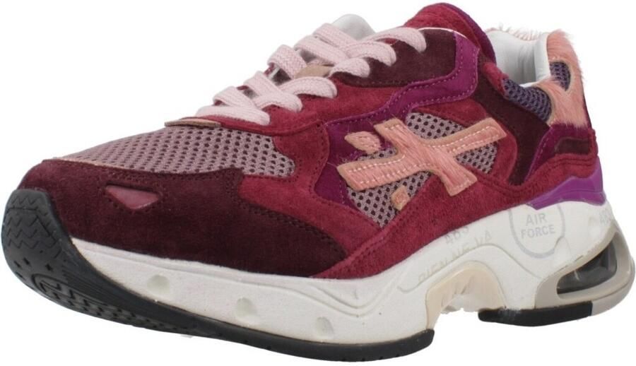 PREMIATA Lage Sneakers Dames Sharky-d Maat: 39 Materiaal: Suède Kleur: Rood - Foto 4