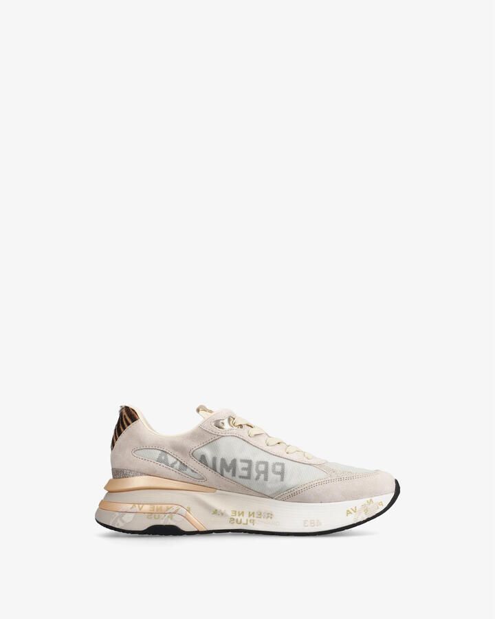 PREMIATA Lage Sneakers Dames Moerun-d Suède Beige - Foto 6