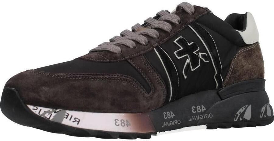 PREMIATA Lage Sneakers Heren Lander Suède Grijs - Foto 18