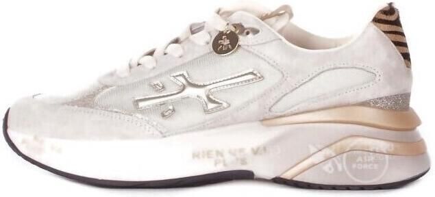 PREMIATA Lage Sneakers Dames Moerun-d Maat: 38 Materiaal: Suède Kleur: Beige - Foto 12