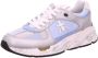 Premiata Zilveren Leren en Technische Stof Sneakers Gray Dames - Thumbnail 2