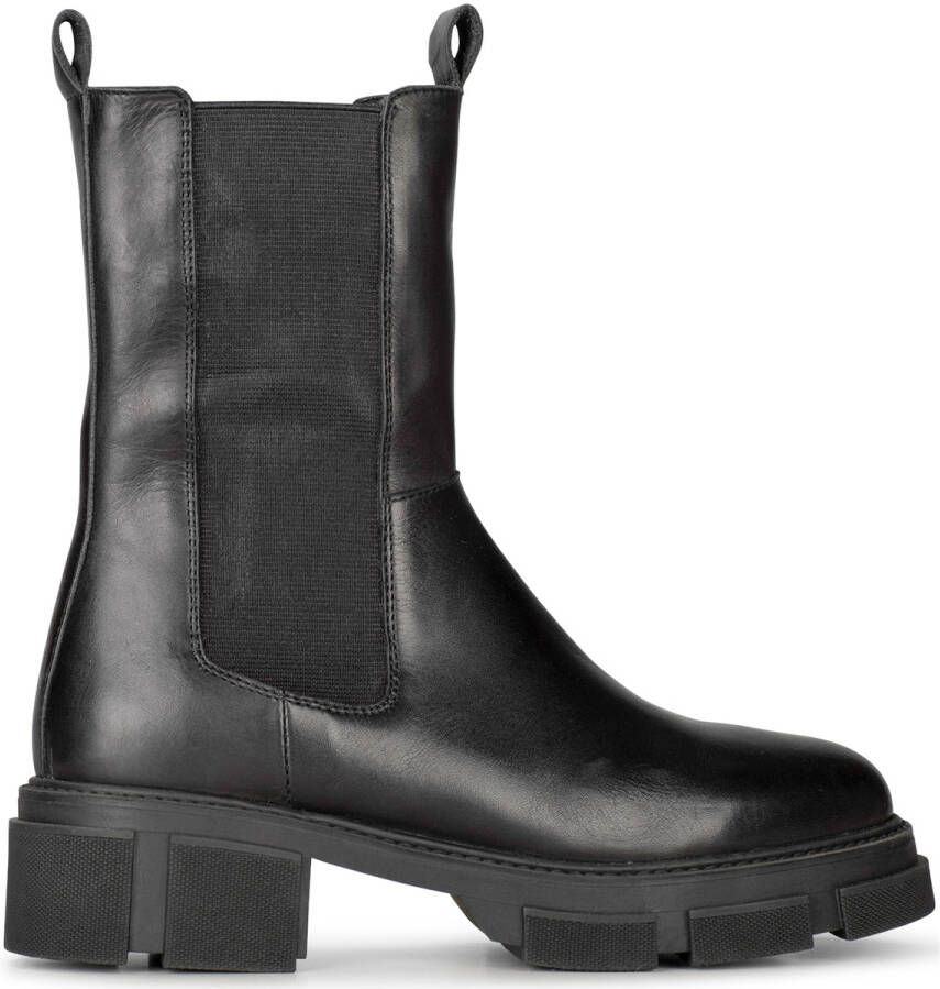 POELMAN Chelsea boot Zwart Leer Chelsea boots Dames