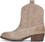 PS Poelman Bila suède cowboylaarzen beige Meisjes Suede Effen 39 - Thumbnail 4