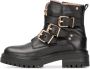 PS Poelman Monk leren enkelboots zwart Meisjes Leer Effen 31 - Thumbnail 3