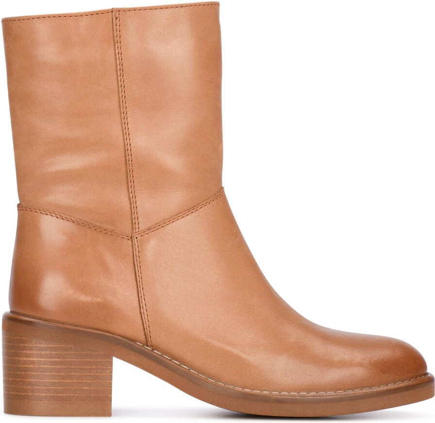 PS Poelman Linus leren enkellaarzen cognac - Foto 1