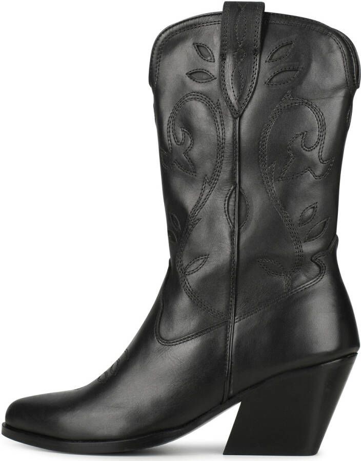 PS Poelman Lola leren cowboylaarzen zwart - Foto 2