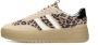 PS Poelman Anemone leren sneakers met panterprint bruin beige - Thumbnail 3