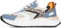 PS Poelman Charu chunky leren sneakers lichtblauw - Thumbnail 2