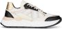 PS Poelman Charu chunky leren sneakers beige zwart - Thumbnail 2
