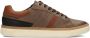 PS Poelman Philos leren sneakers grijsbruin - Thumbnail 2