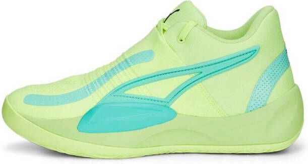 PUMA Basketbalschoenen voor Volwassenen Rise Limoengroen