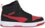 Puma Rebound V6 Mid sneakers zwart rood Jongens Meisjes Imitatieleer Meerkleurig 35.5 - Thumbnail 4