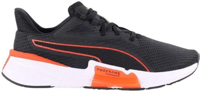 PUMA Power Frame Hardloopschoenen Black Cherry Tomato Heren