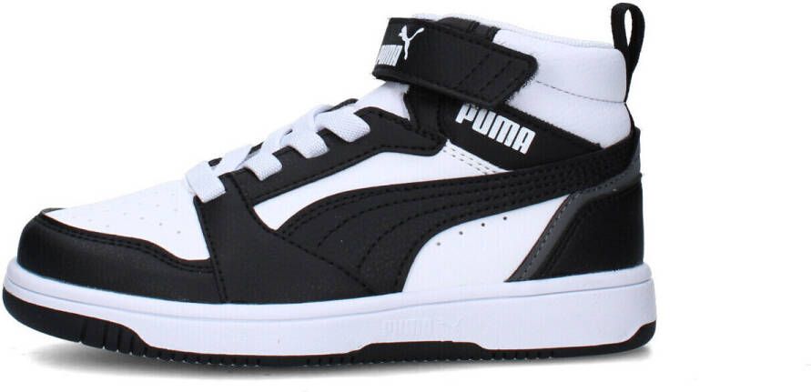 Puma Rebound V6 Mid sneakers wit zwart Imitatieleer Meerkleurig 32 5 - Foto 14