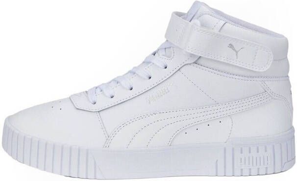 PUMA Carina 2.0 Mid hoge dames sneakers Wit Uitneembare zool