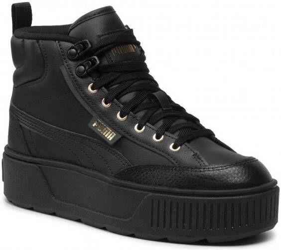Puma Hoge leren sneakers voor vrouwen Black Dames