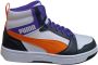 PUMA Rebound V6 Mid Jr Unisex Sneakers White-Orange Glo- Black - Thumbnail 2