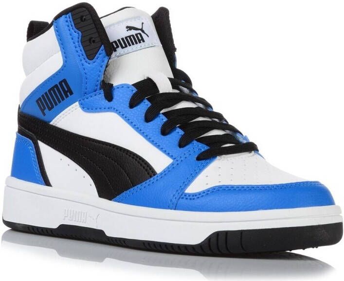 Puma Rebound v6 Mid V6 Mid sneakers wit zwart kobaltblauw Imitatieleer 35.5 - Foto 11