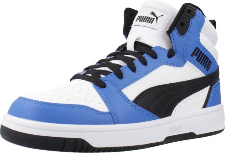 Puma Rebound v6 Mid V6 Mid sneakers wit zwart kobaltblauw Imitatieleer 35.5 - Foto 13