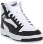 Puma Rebound V6 Mid Jr White Black shadow Gray (gs) Fashion sneakers Schoenen weiß maat: 38.5 beschikbare maaten:37.5 38.5 39 - Thumbnail 6