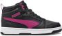 Puma Rebound v6 Mid sneakers zwart roze wit - Thumbnail 2