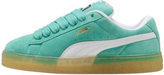 Puma Suede sneakers aqua wit