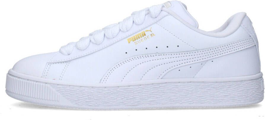 Puma Suede Lage Schoen Wit Damp Grijs