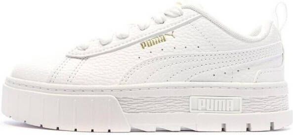 Puma Mayze Lth sneakers wit goud Meisjes Imitatieleer Meerkleurig 29 - Foto 8