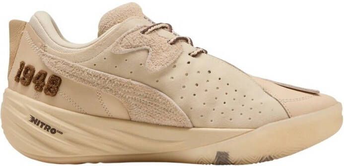 Puma All-pro Nitro Sneakers Heren Beige Mesh Synthetisch